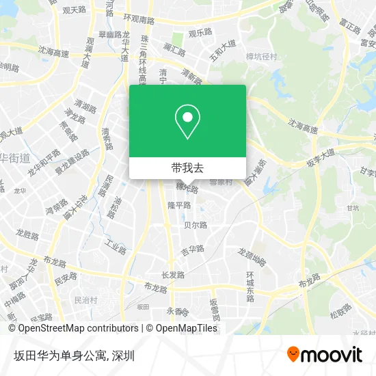 坂田华为单身公寓地图