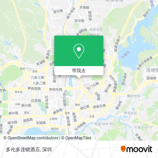 多伦多连锁酒店地图