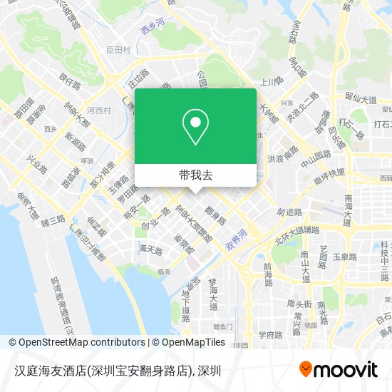 汉庭海友酒店(深圳宝安翻身路店)地图