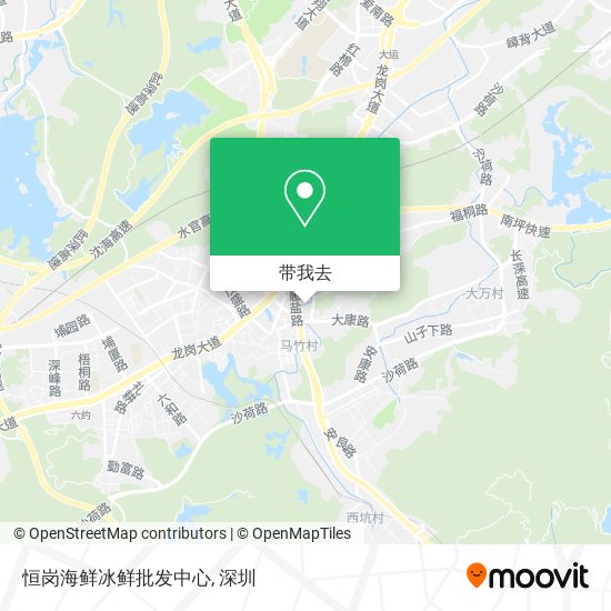 恒岗海鲜冰鲜批发中心地图