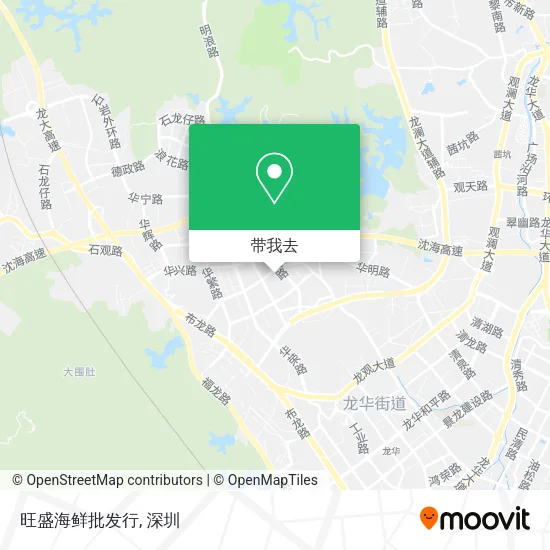 旺盛海鲜批发行地图