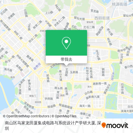 南山区马家龙田厦集成电路与系统设计产学研大厦地图