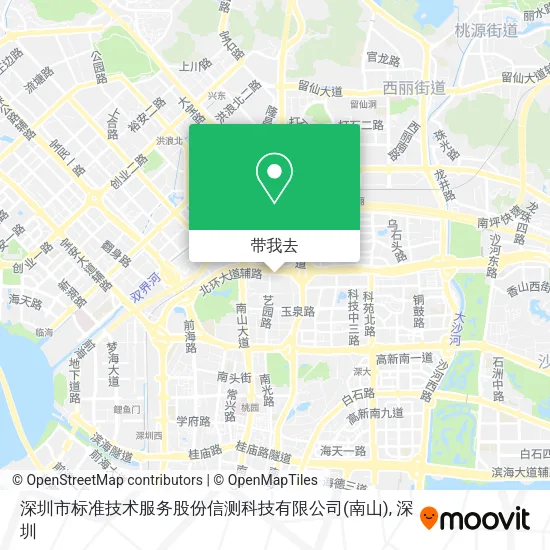 深圳市标准技术服务股份信测科技有限公司(南山)地图