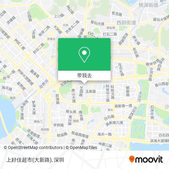 上好佳超市(大新路)地图