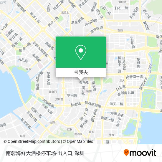 南蓉海鲜大酒楼停车场-出入口地图