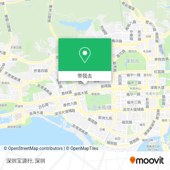 深圳宝源行地图
