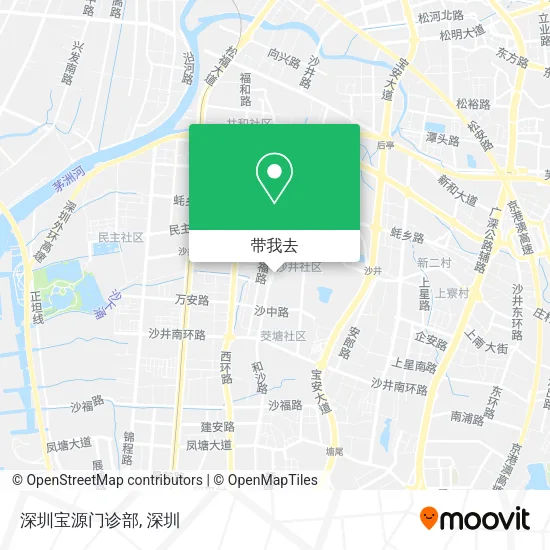 深圳宝源门诊部地图