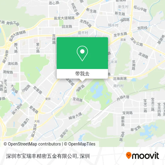 深圳市宝瑞丰精密五金有限公司地图