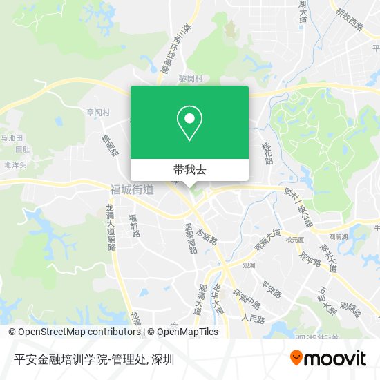 平安金融培训学院-管理处地图