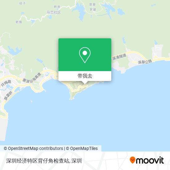 深圳经济特区背仔角检查站地图