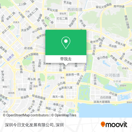 深圳今日文化发展有限公司地图
