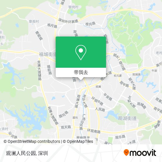 观澜人民公园地图