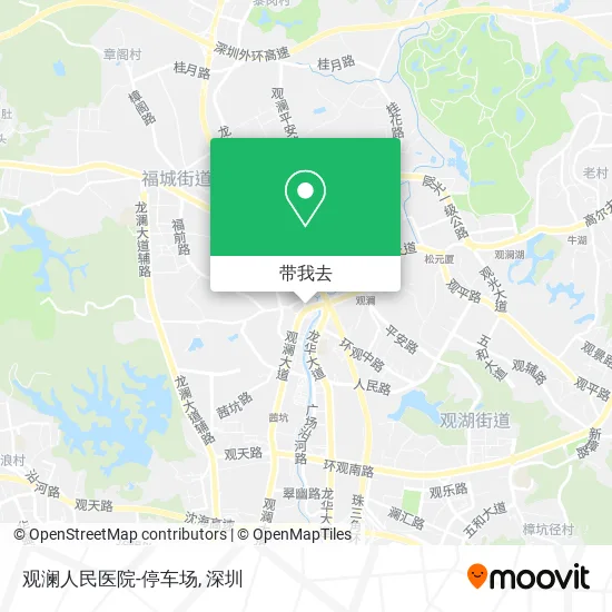 观澜人民医院-停车场地图