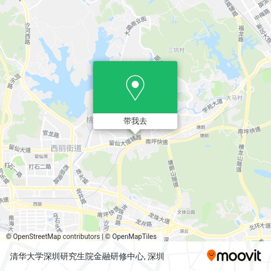 清华大学深圳研究生院金融研修中心地图