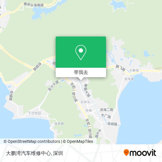 大鹏湾汽车维修中心地图