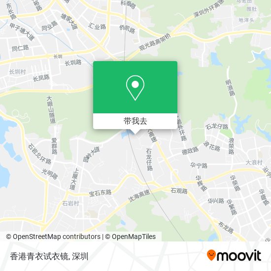 香港青衣试衣镜地图