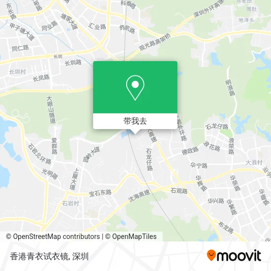 香港青衣试衣镜地图