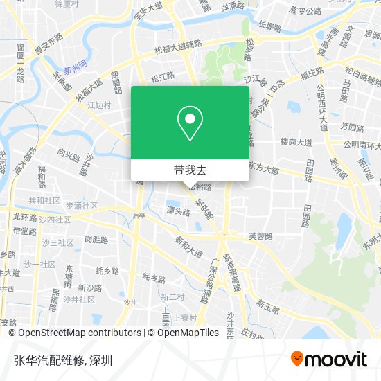 张华汽配维修地图