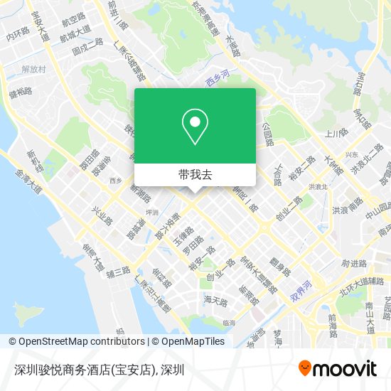 深圳骏悦商务酒店(宝安店)地图