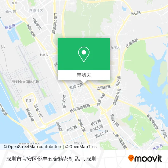 深圳市宝安区悦丰五金精密制品厂地图