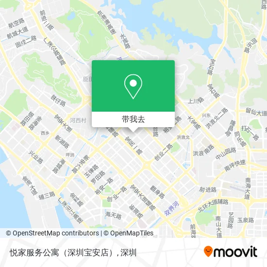 悦家服务公寓（深圳宝安店）地图