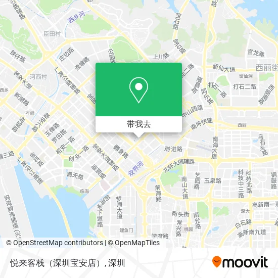 悦来客栈（深圳宝安店）地图