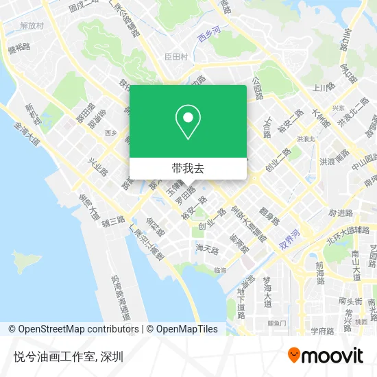 悦兮油画工作室地图