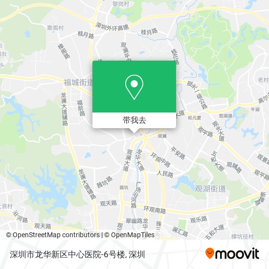 深圳市龙华新区中心医院-6号楼地图