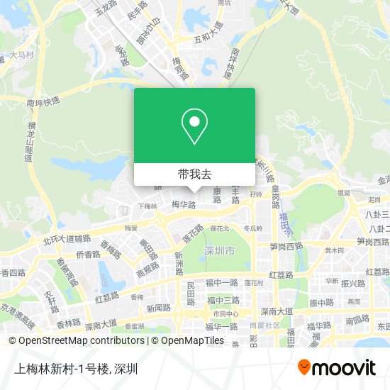 上梅林新村-1号楼地图