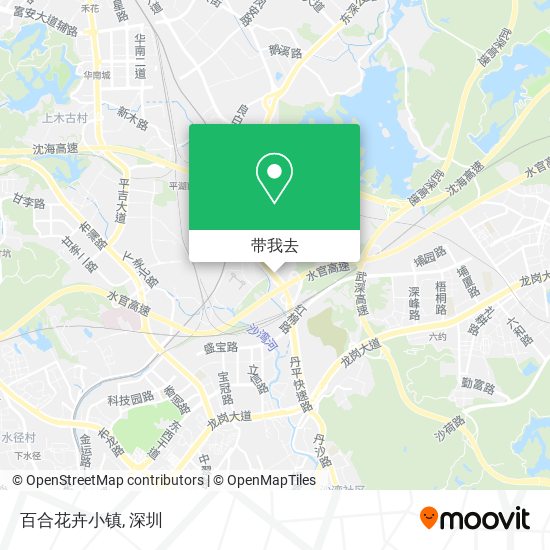 百合花卉小镇地图