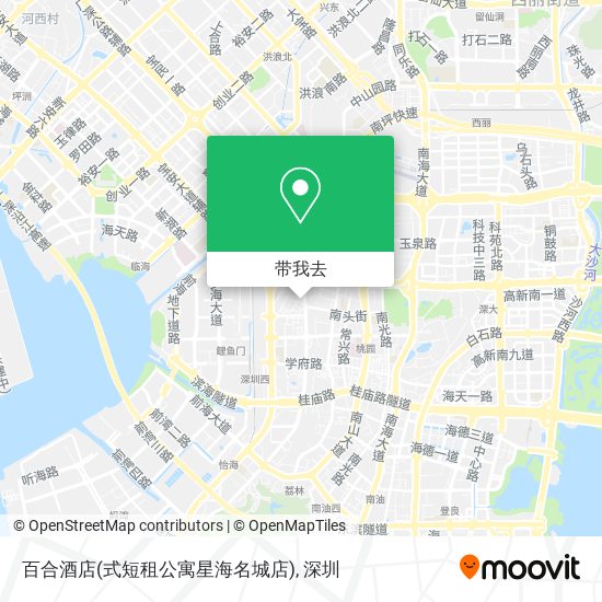 百合酒店(式短租公寓星海名城店)地图