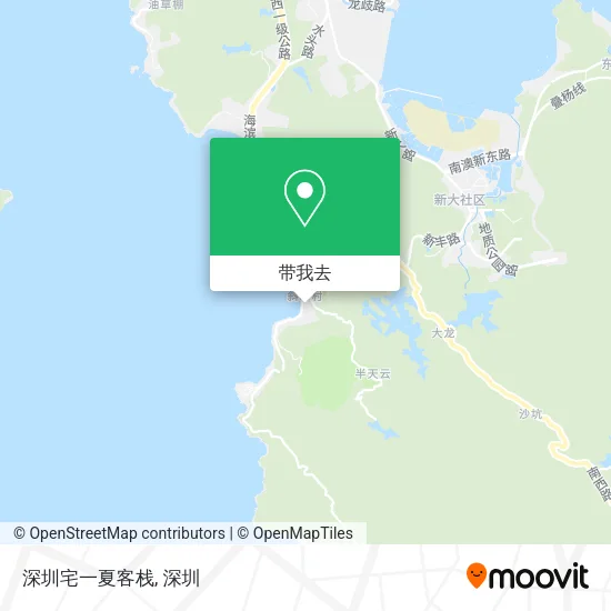 深圳宅一夏客栈地图