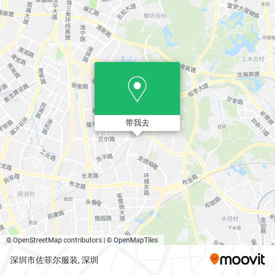 深圳市佐菲尔服装地图
