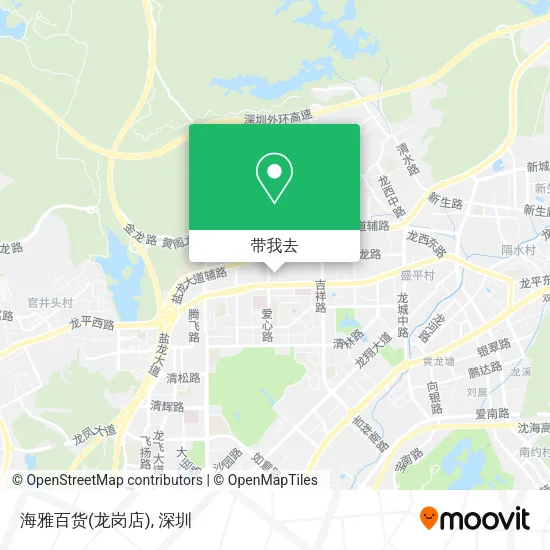 海雅百货(龙岗店)地图