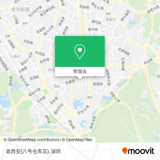 老西安(八号仓库店)地图