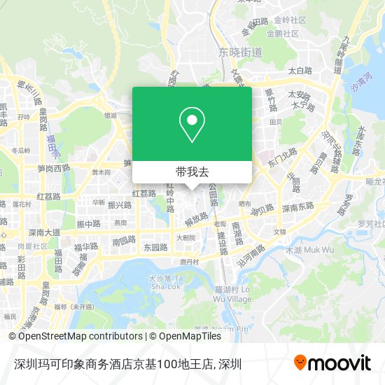 深圳玛可印象商务酒店京基100地王店地图