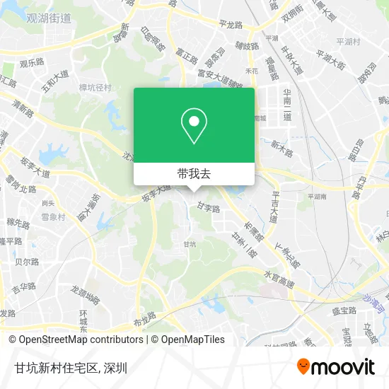 甘坑新村住宅区地图
