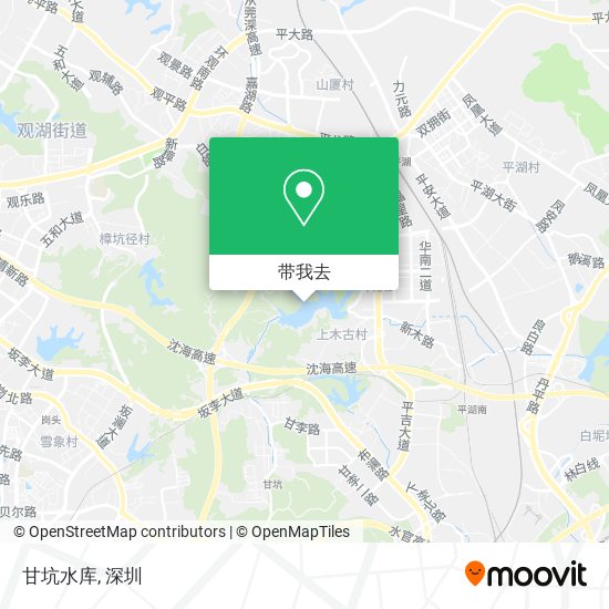 甘坑水库地图