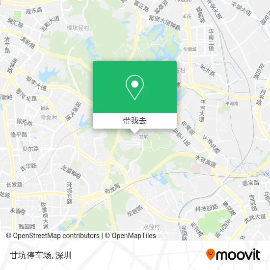 甘坑停车场地图