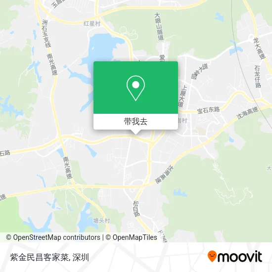 紫金民昌客家菜地图