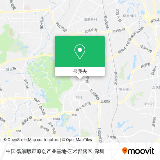 中国·观澜版画原创产业基地-艺术部落区地图