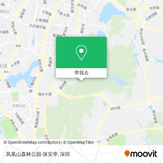 凤凰山森林公园-保安亭地图