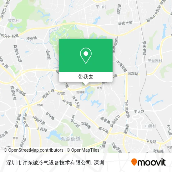 深圳市许东诚冷气设备技术有限公司地图