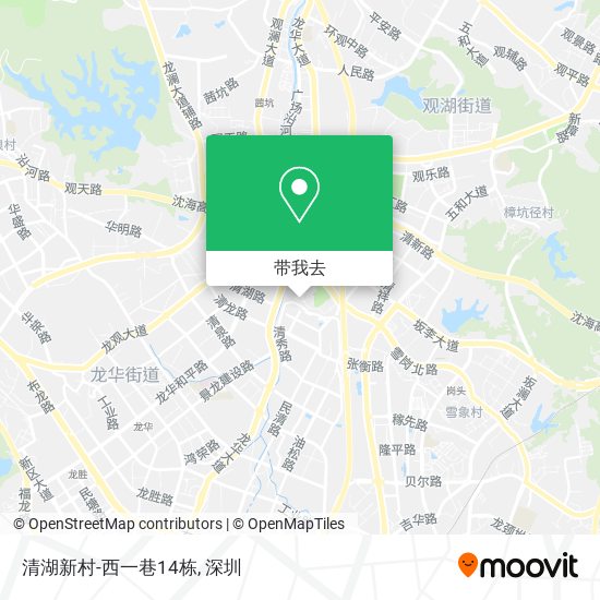 清湖新村-西一巷14栋地图