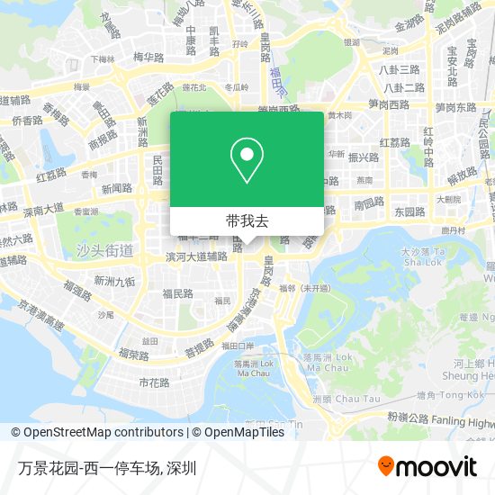 万景花园-西一停车场地图