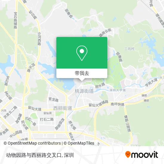 动物园路与西丽路交叉口地图