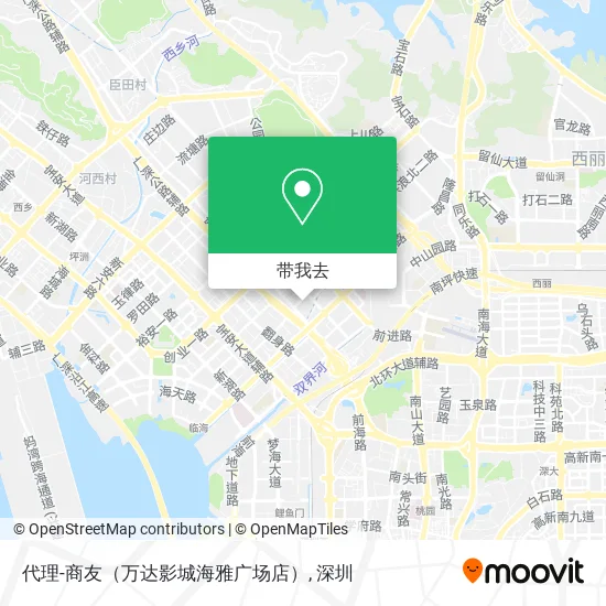 代理-商友（万达影城海雅广场店）地图