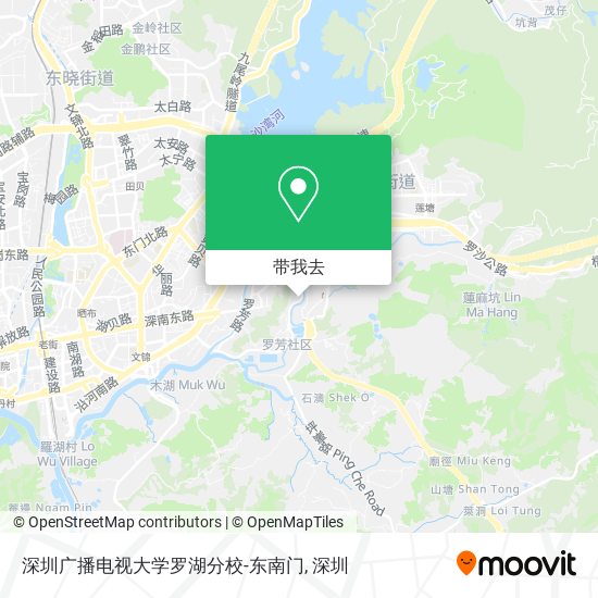 深圳广播电视大学罗湖分校-东南门地图