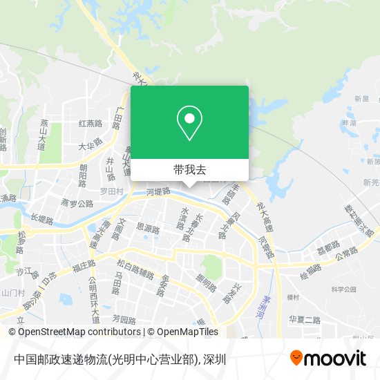 中国邮政速递物流(光明中心营业部)地图