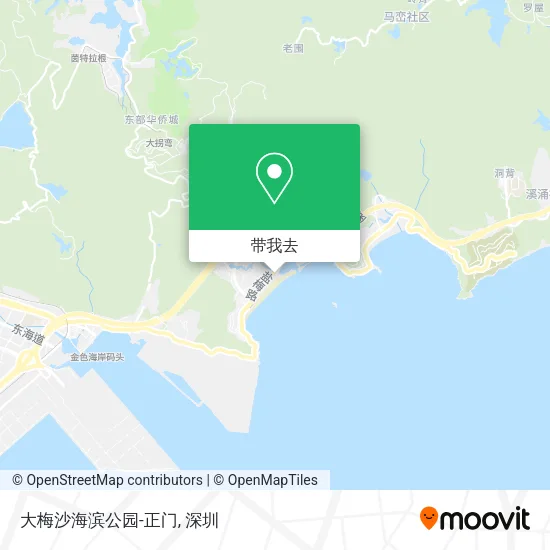 大梅沙海滨公园-正门地图